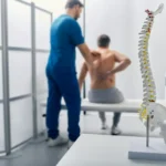 Chiropractor Henderson helping patient with lower back pain after auto accident injury, personal injury and neck pain care